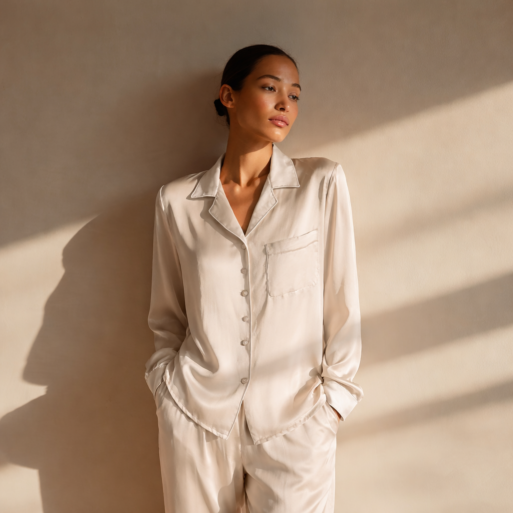 Pyjama long sleeve ivory