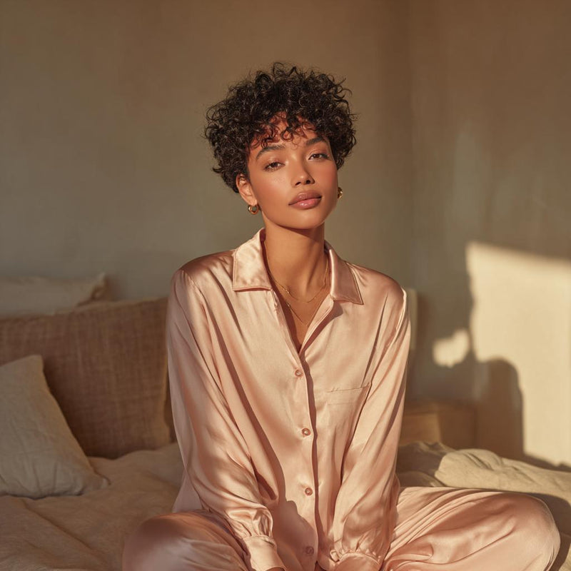 Silk Pyjama Set — Petal